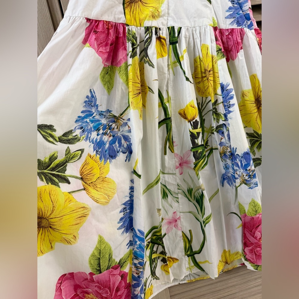 Karl Lagerfeld Yellow and Blue Floral Dress - Picture 9 of 13